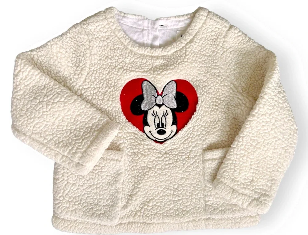 DISNEY MINNIE Gap Baby Girl Sherpa Sweater 2T